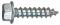 6x3/8 WH HEX SHEET METAL SCREW