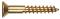 2x1/4 FH PHIL BRASS WOOD SCREW